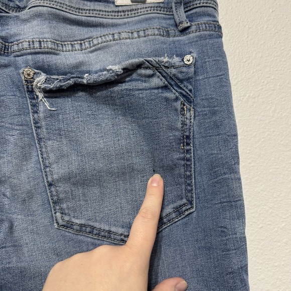 Buckle Black Jeans Women Size 34x32 Faded Blue Fit No. 53 Denim Bootcut - HEMMED - Picture 10 of 16